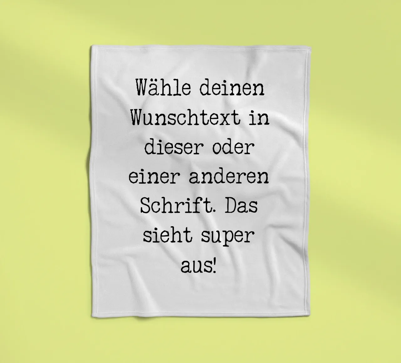 Your desired text, customisable, personalisable fleece blanket by RB-Quotes
