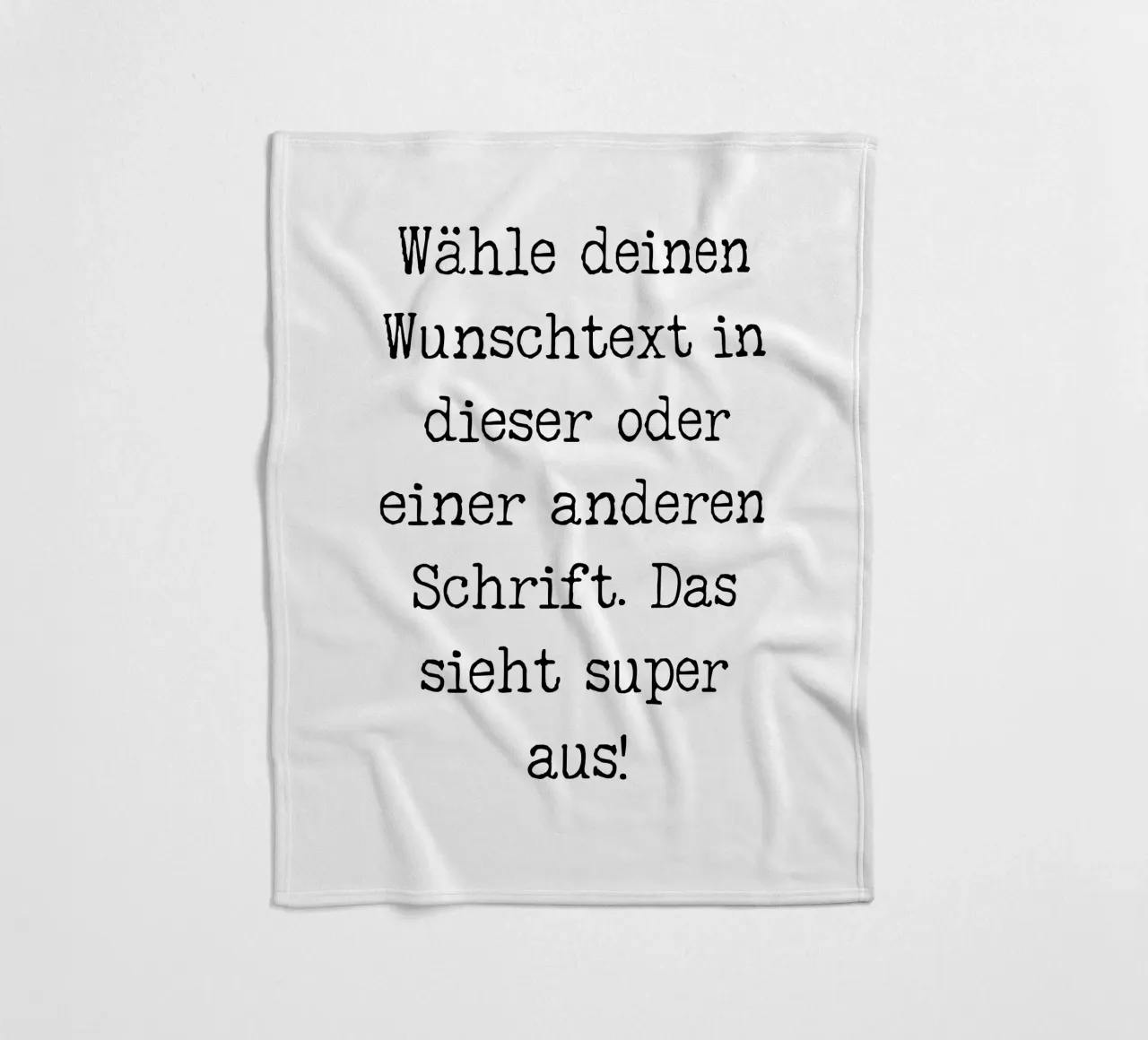 Your desired text, customisable, personalisable fleece blanket by RB-Quotes