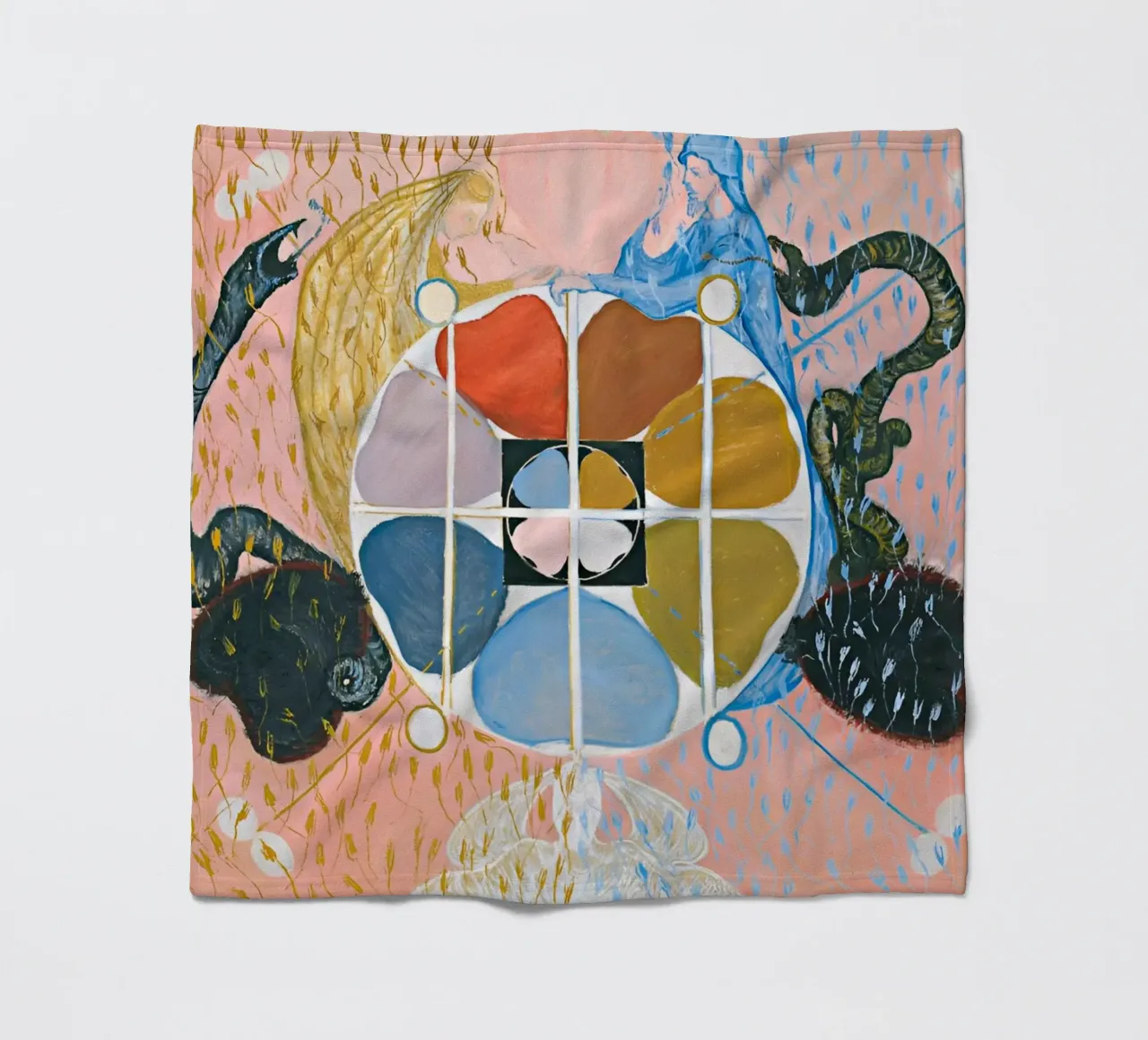Hilma Af Klint - Evolution n° 12 Groupe VI plaid polaire de William Store