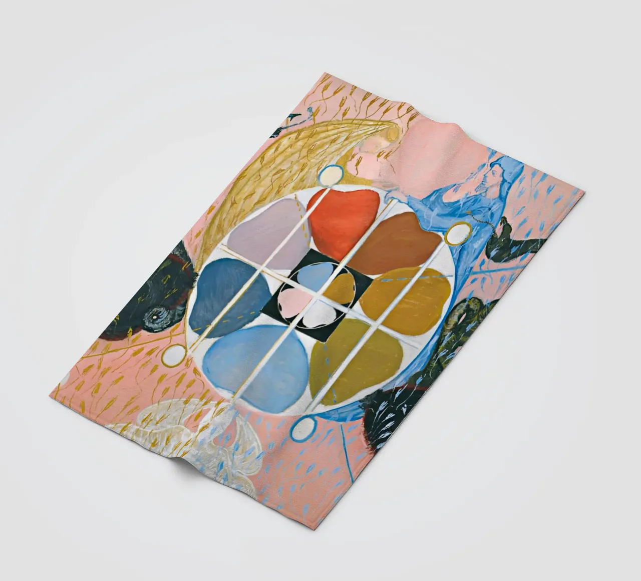 Hilma Af Klint - Evolution n° 12 Groupe VI plaid polaire de William Store