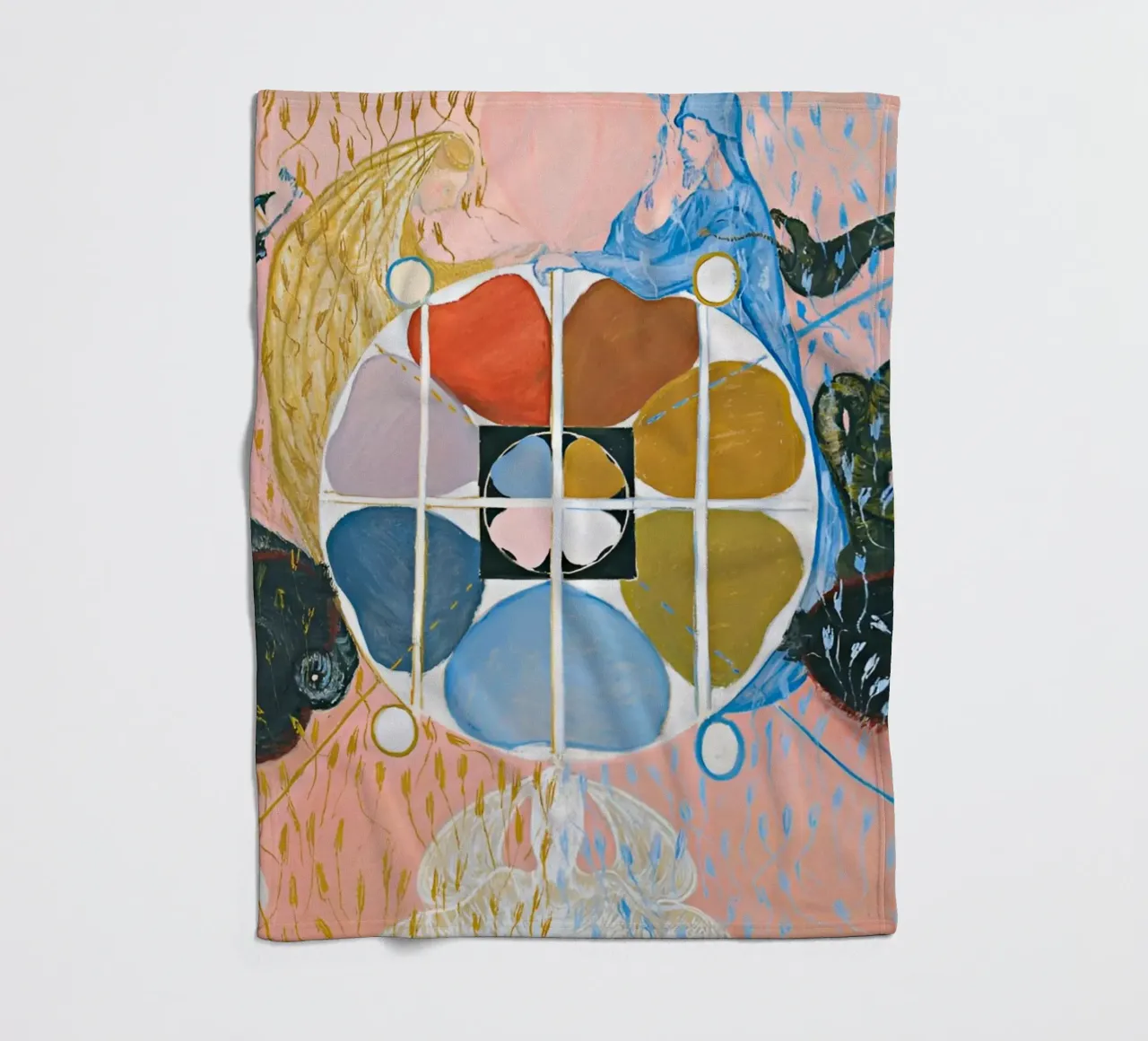 Hilma Af Klint - Evolution n° 12 Groupe VI plaid polaire de William Store