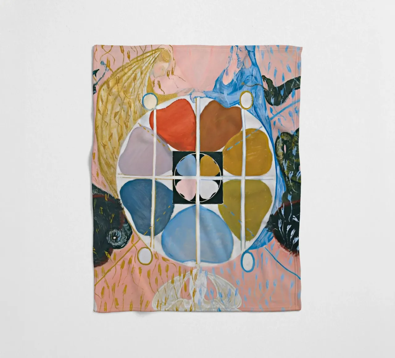 Hilma Af Klint - Evolution n° 12 Groupe VI plaid polaire de William Store