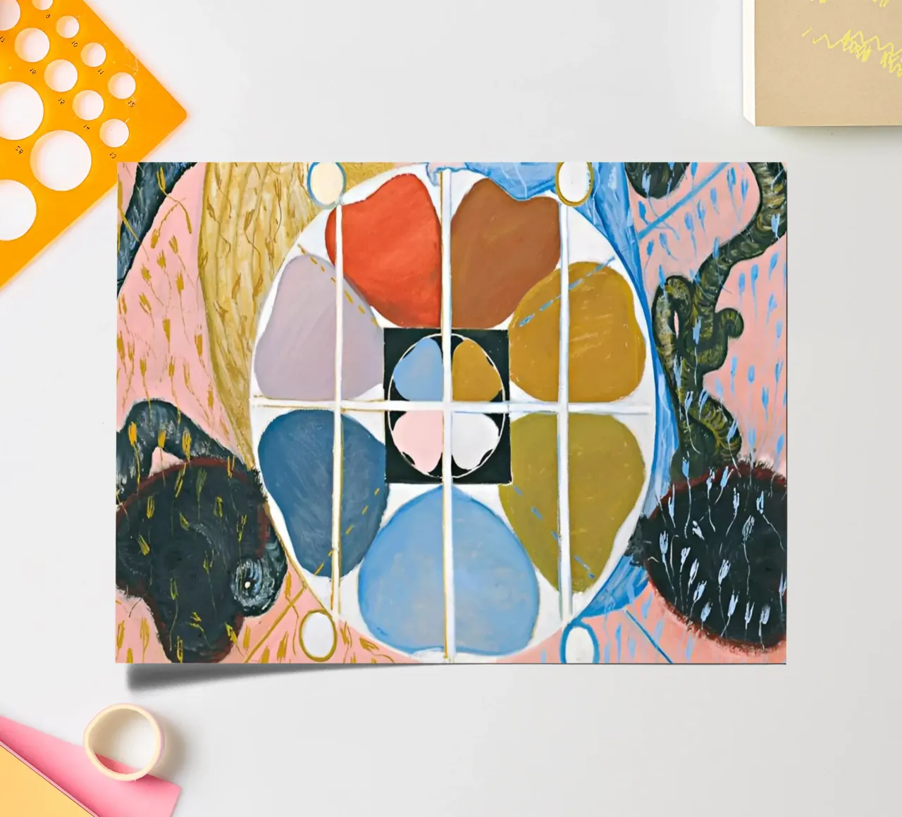 Hilma Af Klint - Evolution n° 12 Groupe VI planche autocollant de William Store