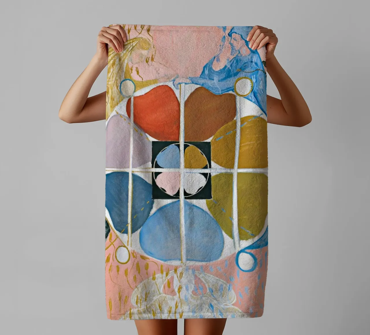 Hilma Af Klint - Evolution n° 12 Groupe VI serviette de bain de William Store
