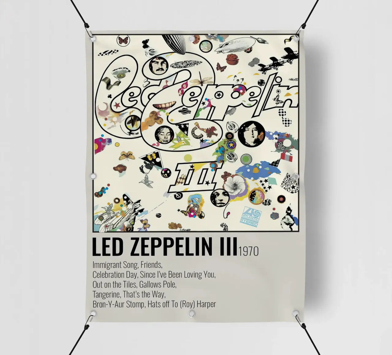 Led Zeppelin III telo in pvc da Raptor Metafora