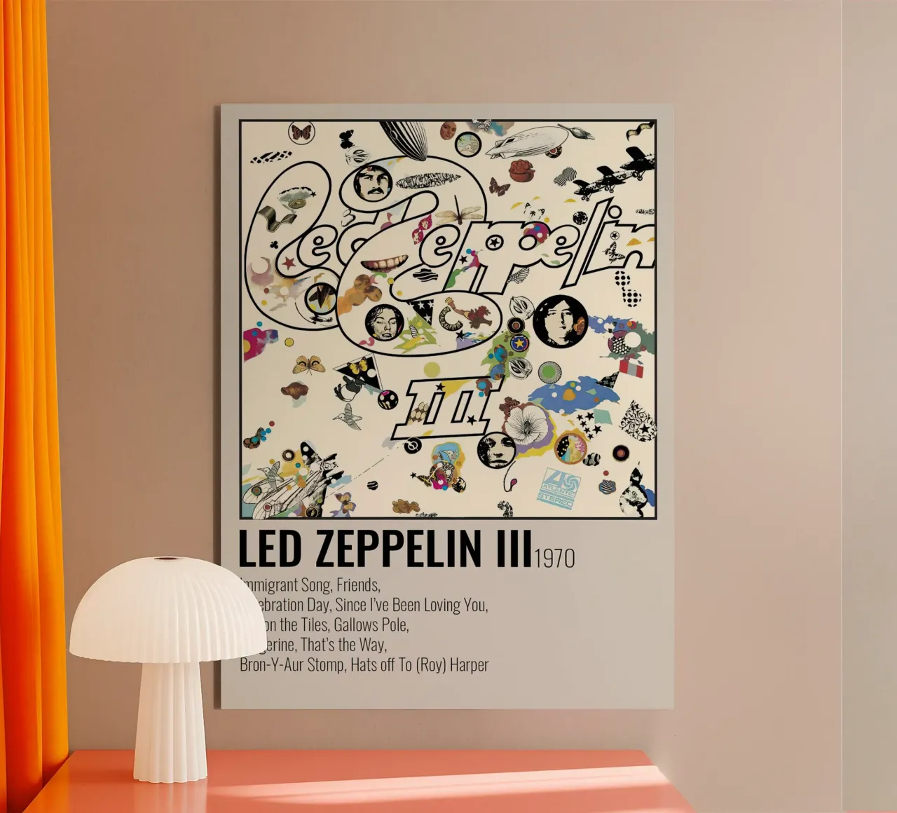 Led Zeppelin III alluminio dibond da Raptor Metafora