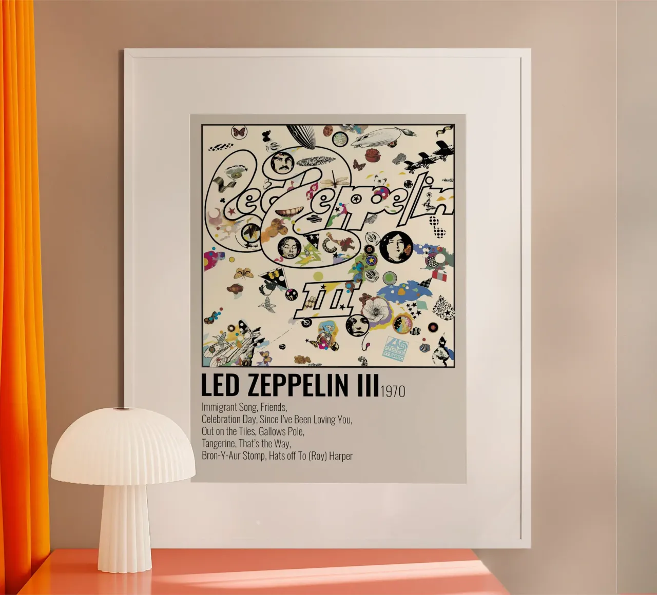Led Zeppelin III carta hahnemühle da Raptor Metafora