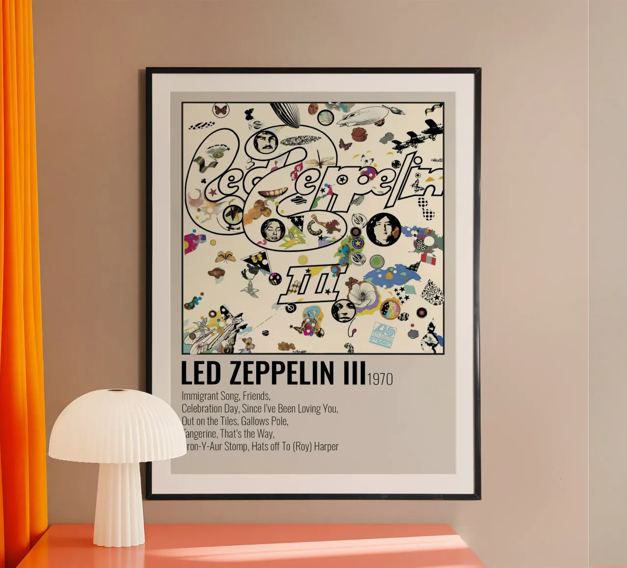 Led Zeppelin III carta hahnemühle da Raptor Metafora