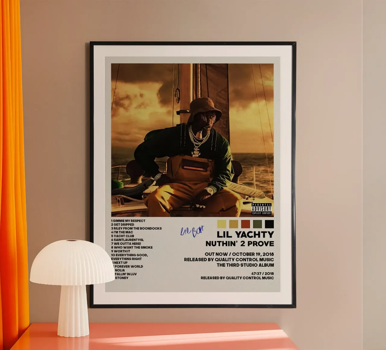 Lil Yachty Nuthin 2 Prove carta hahnemühle da Raptor Metafora