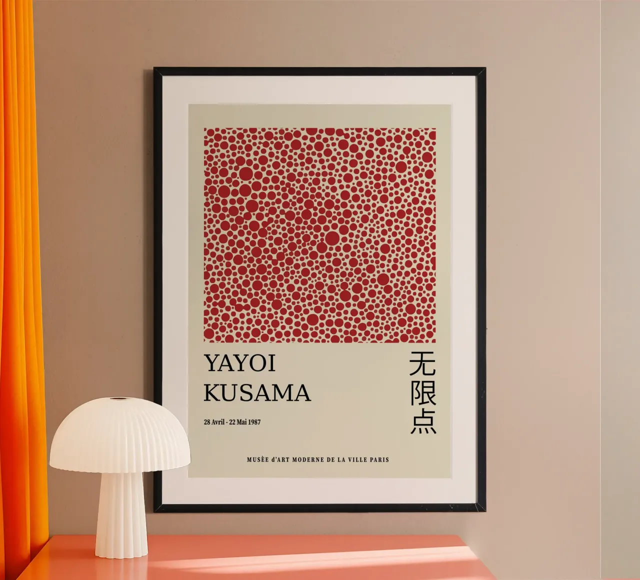 Yayoi Kusama Red Dots, Infinity Net Art Print hahnemühle by Bakara
