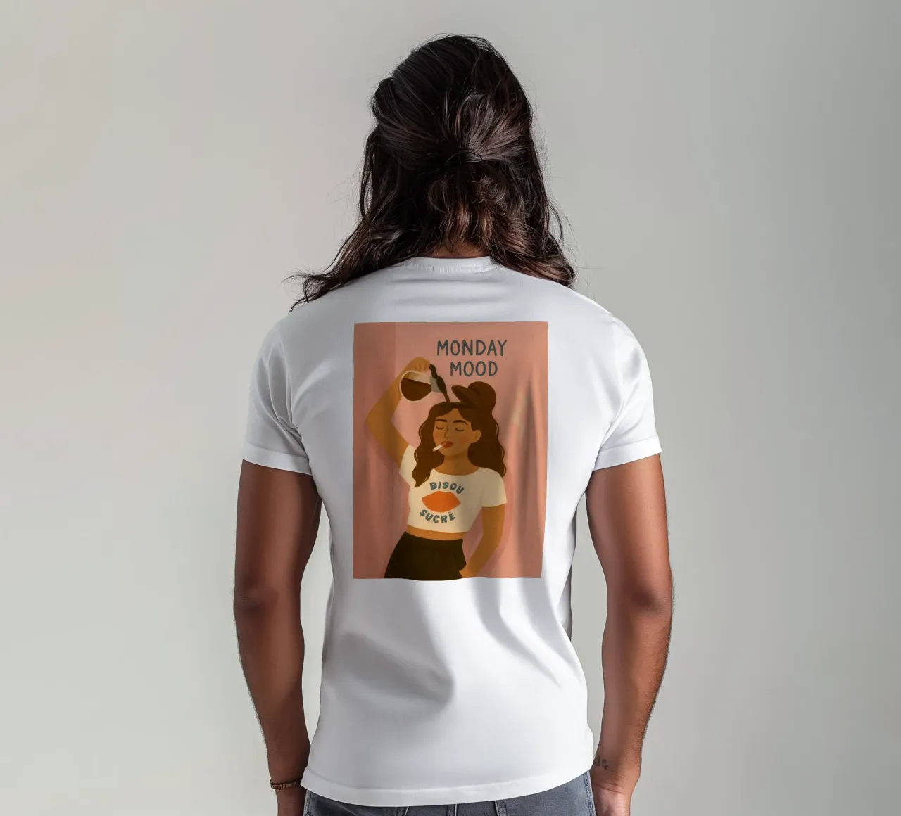 Monday Mood t-shirt da PurePeachStudio