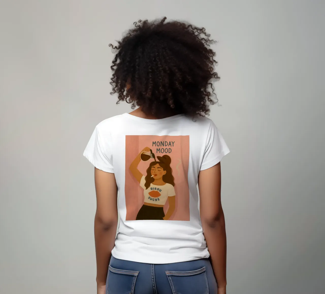 Monday Mood t-shirt da PurePeachStudio