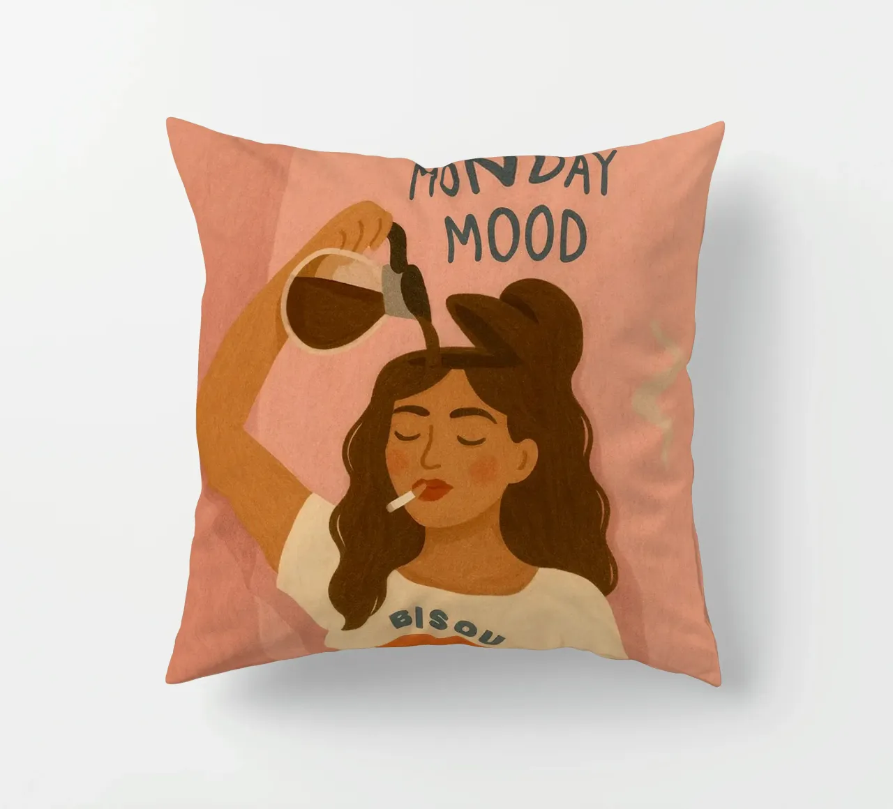 Monday Mood cuscino da PurePeachStudio