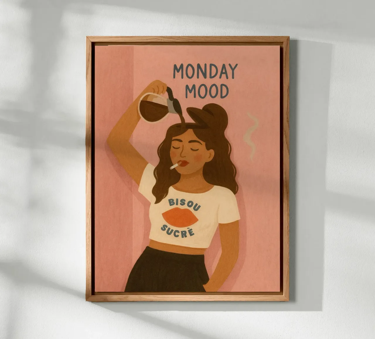 Monday Mood alluminio dibond da PurePeachStudio
