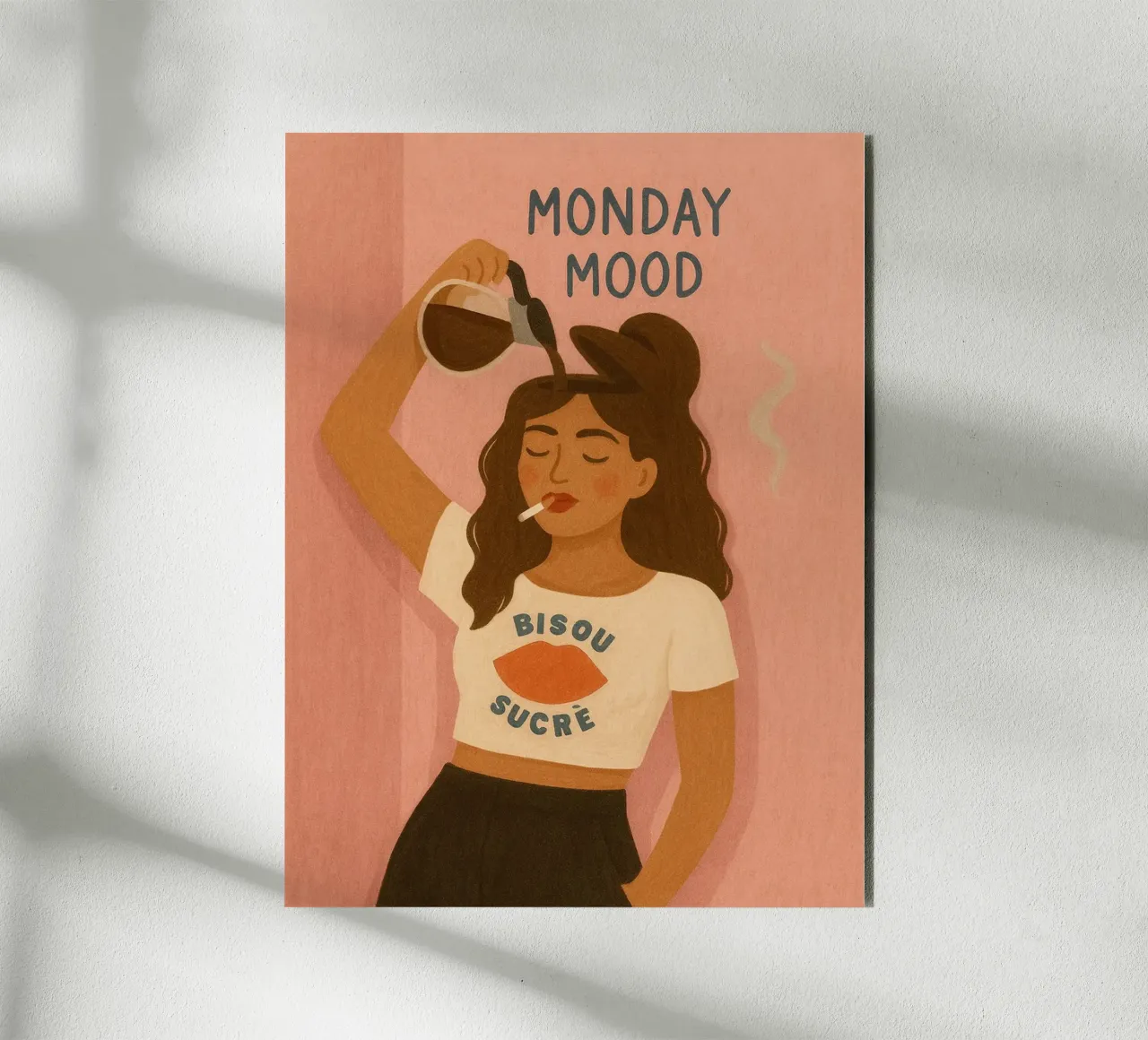 Monday Mood alluminio dibond da PurePeachStudio