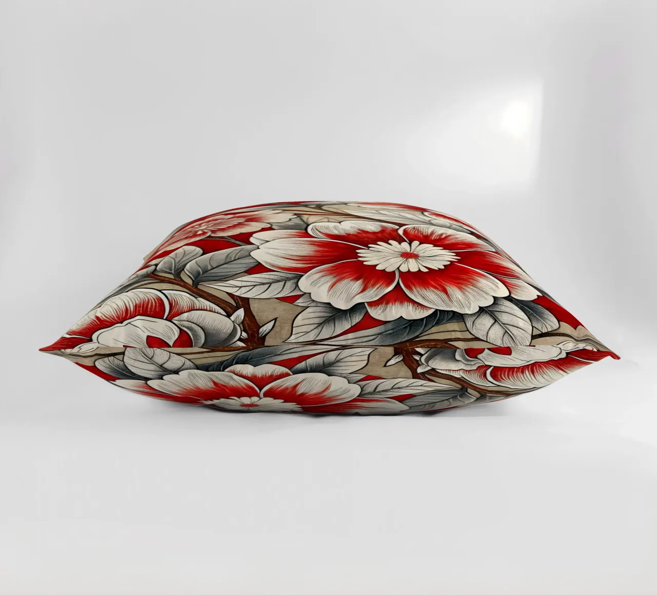 Fiori cremisi cuscino da Artistic-shop