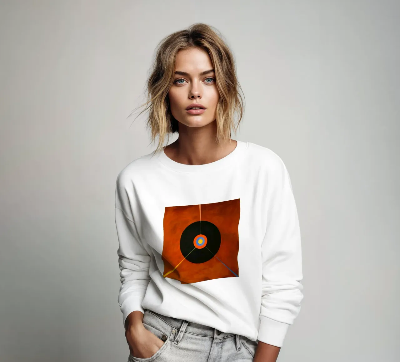 Hilma Af Klint - De Zwaan, nr. 18, groep IX:Suw sweatshirt van William Store