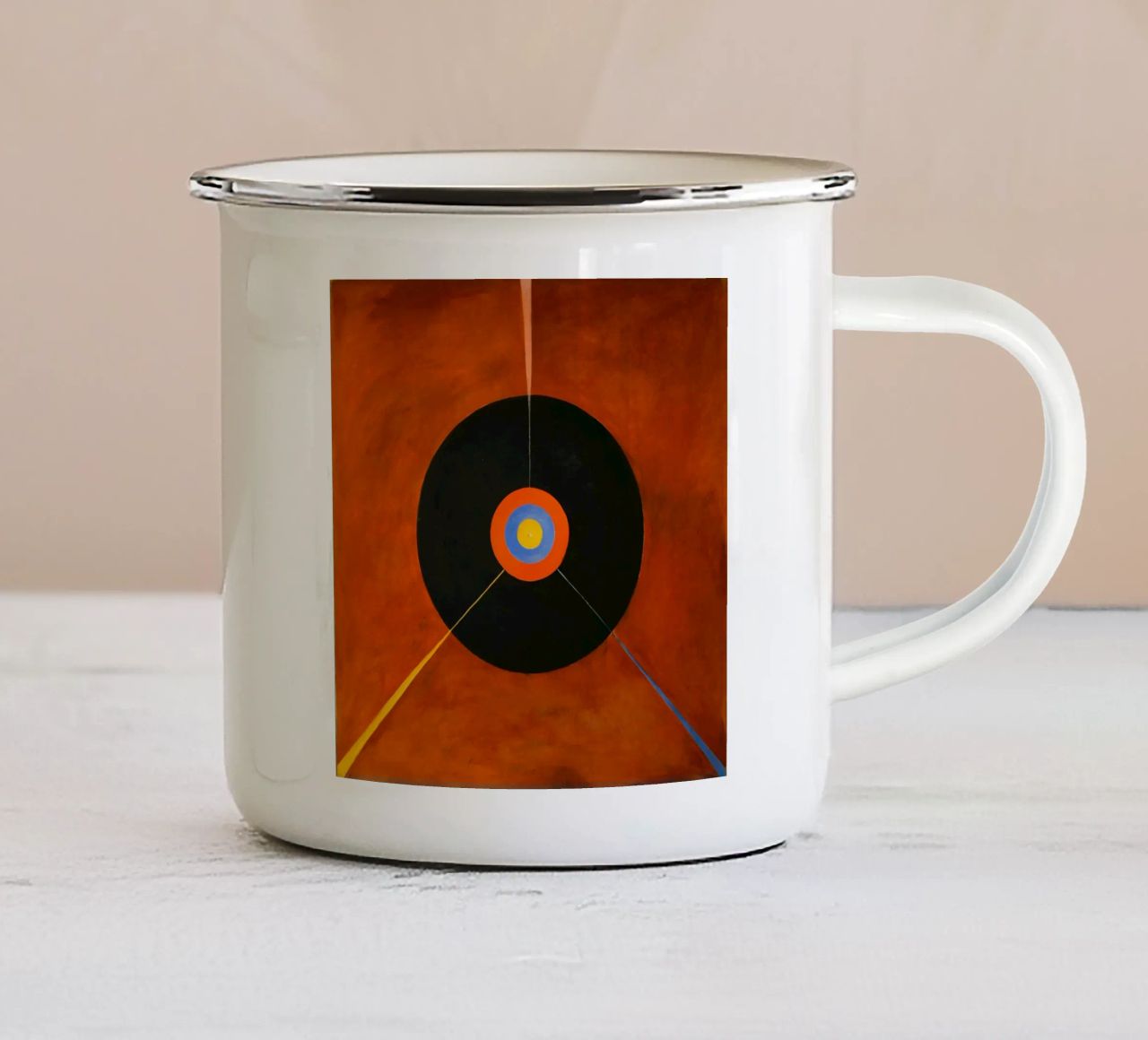 Hilma Af Klint - Il Cigno, n. 18, Gruppo IX:Suw tazza in smalto da William Store