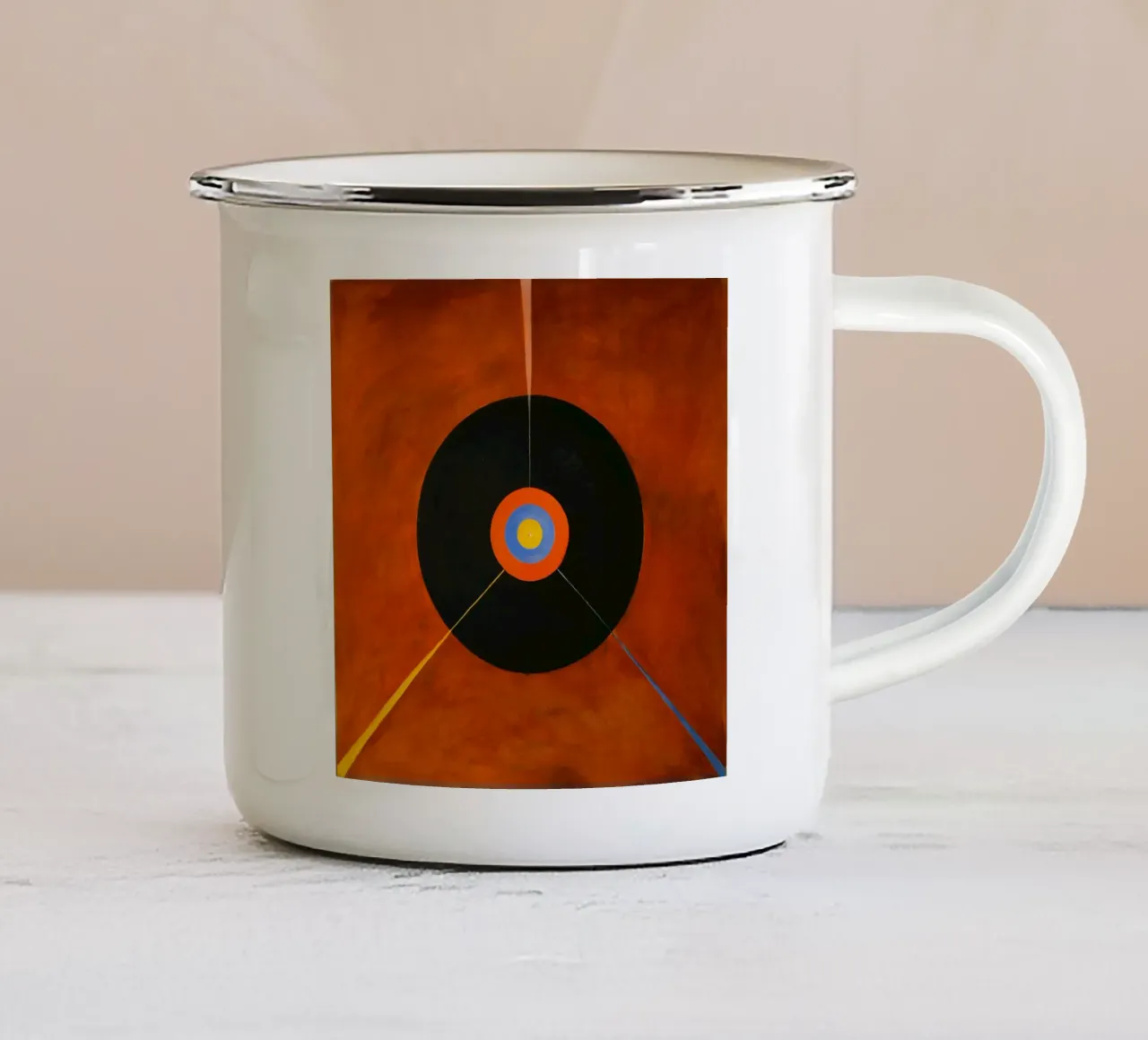 Hilma Af Klint - Der Schwan, Nr. 18, Gruppe IX:Suw Emaille Tasse von William Store