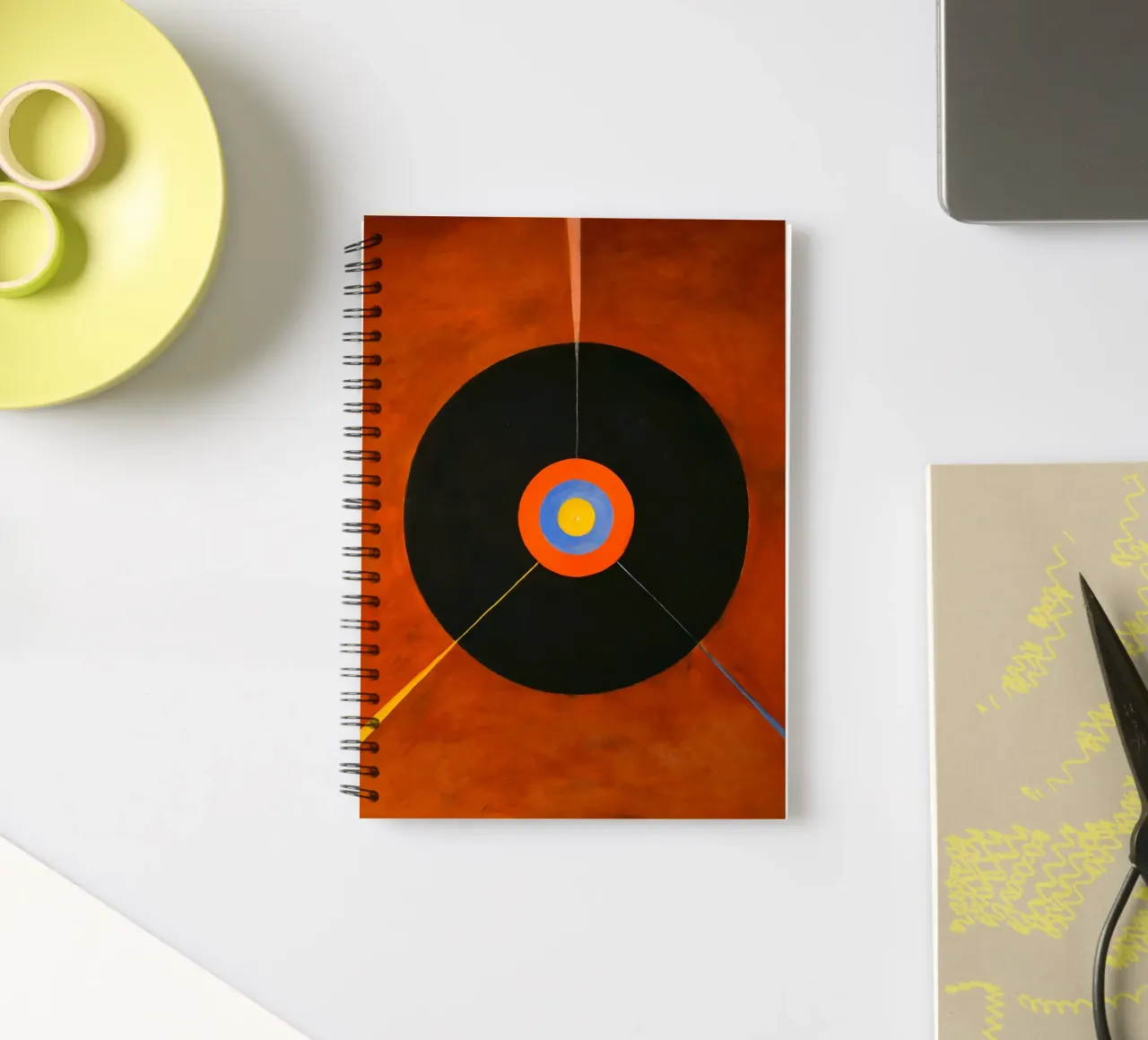 Hilma Af Klint - Le Cygne, n° 18, Groupe IX:Suw carnet à spirale de William Store