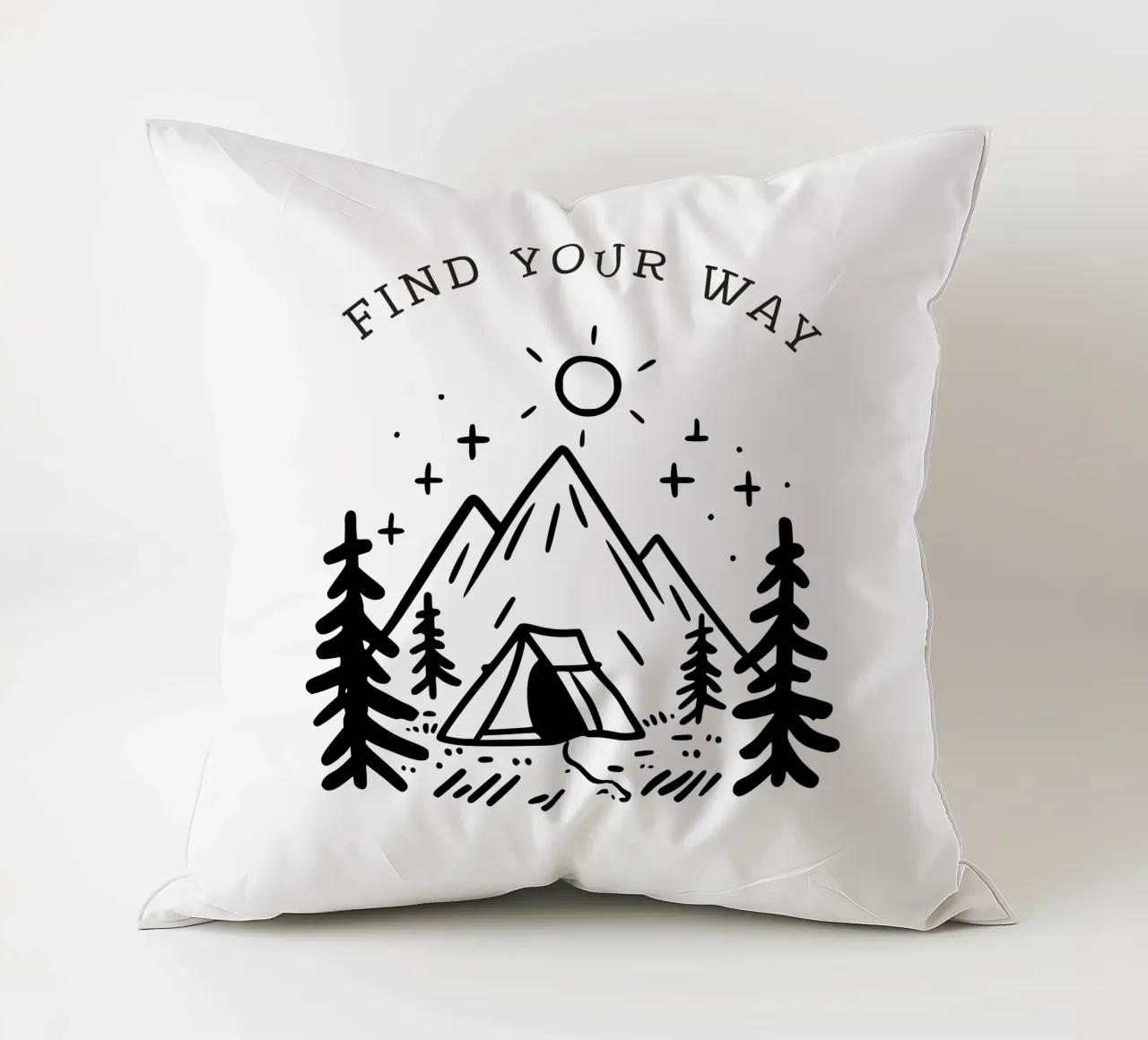 Find Your Way Kissen von PurePeachStudio