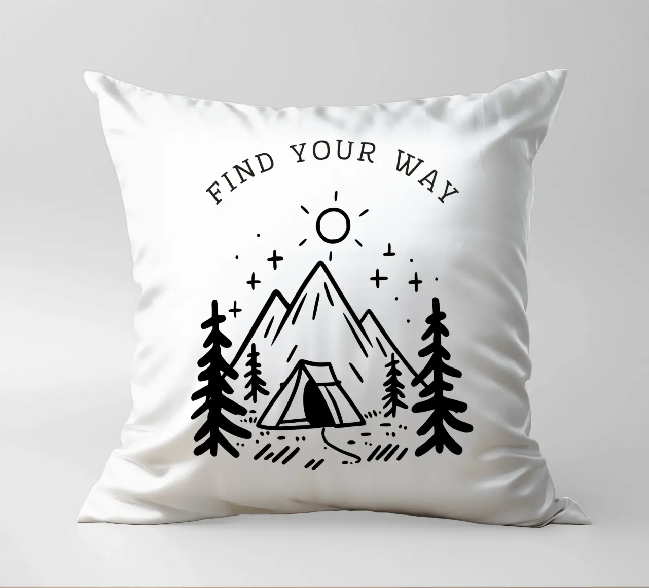 Find Your Way Kissen von PurePeachStudio