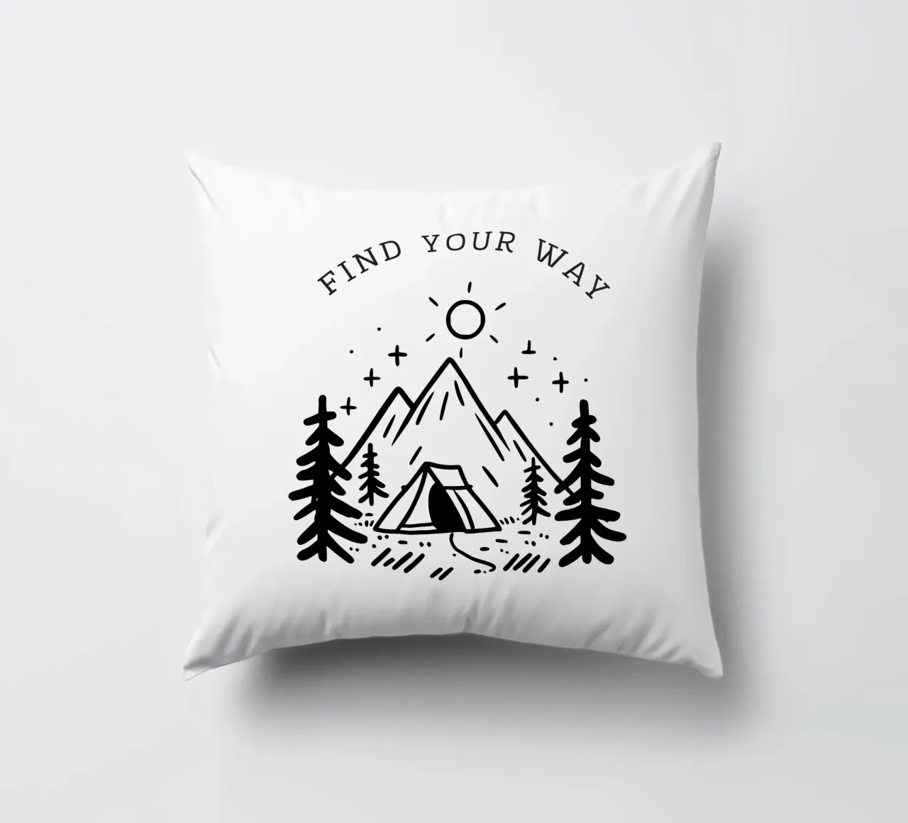 Find Your Way Kissen von PurePeachStudio