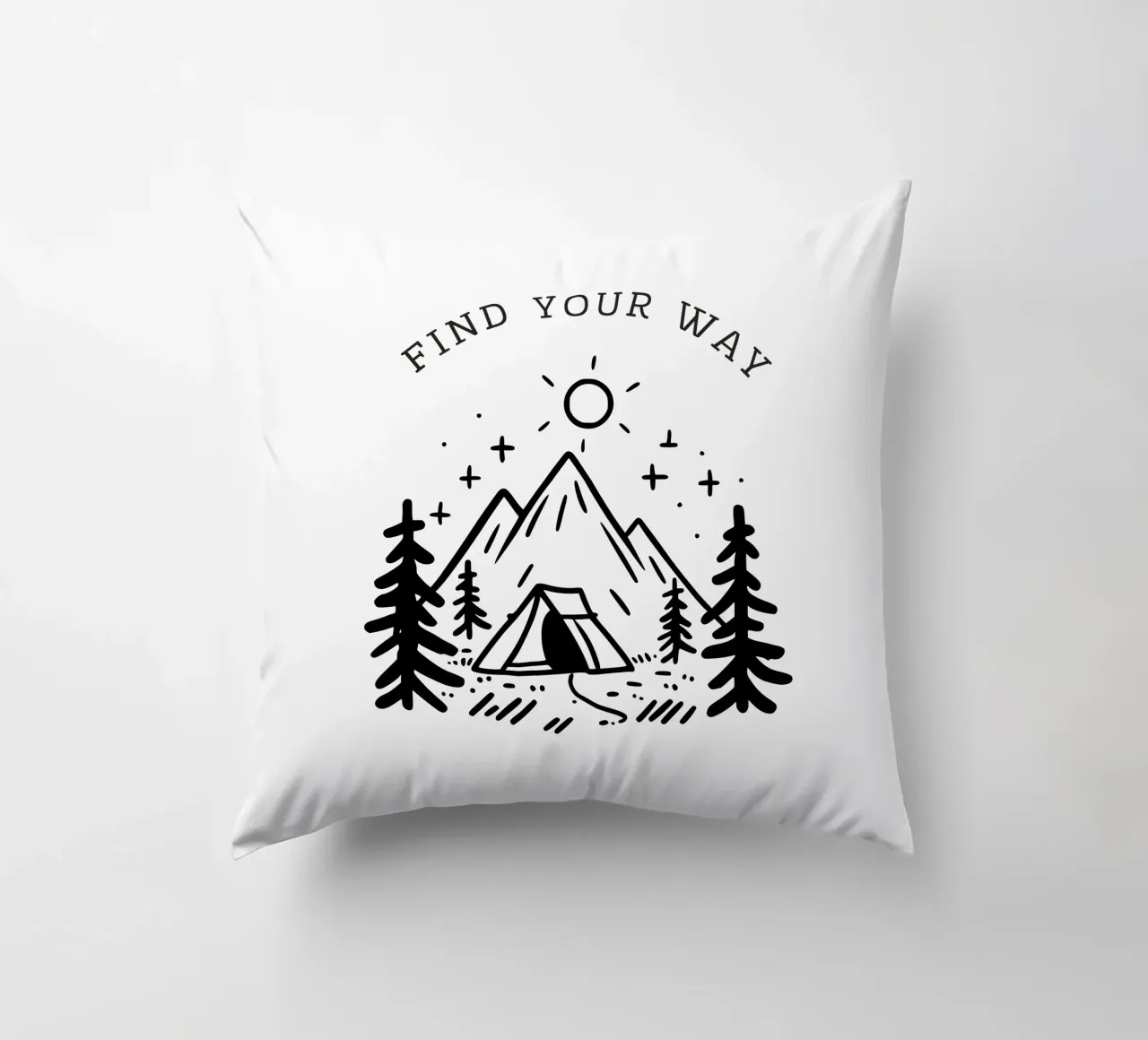 Find Your Way Kissen von PurePeachStudio