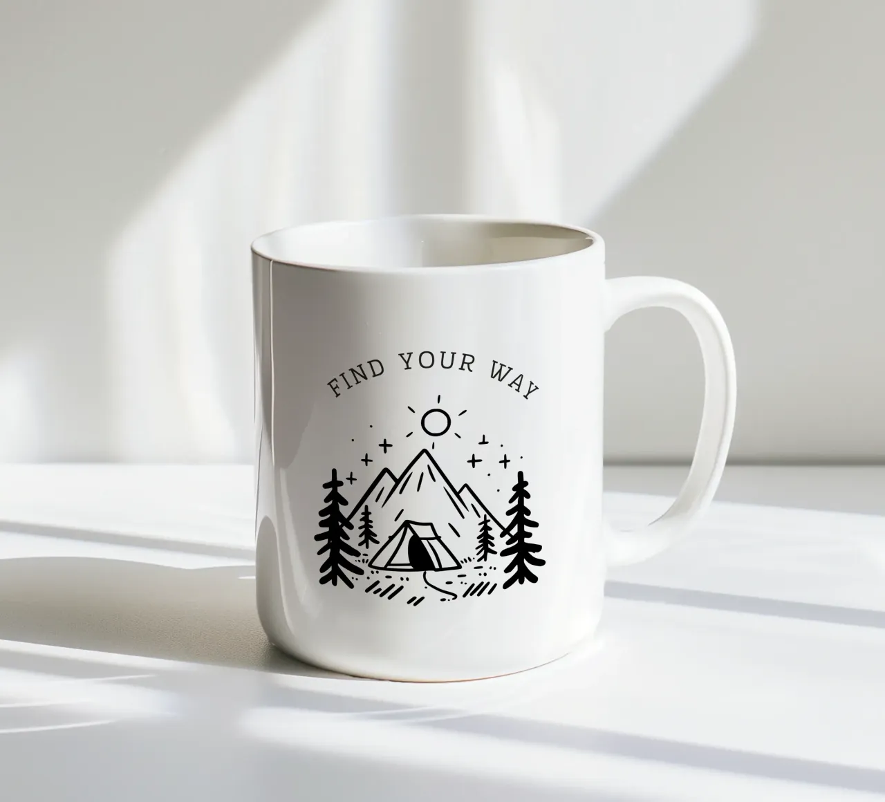 Find Your Way tazza in ceramica da PurePeachStudio