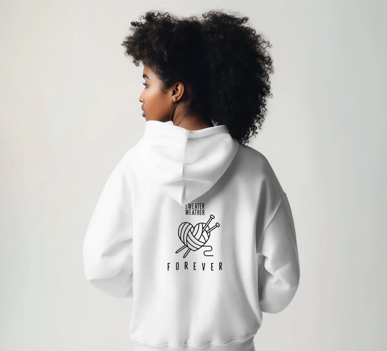 Sweater Weather felpa con cappuccio da PurePeachStudio