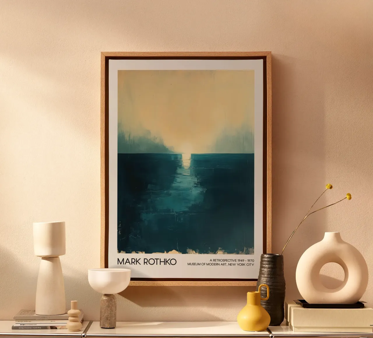 Mark Rothko Abstract Seascape, Abstract Expressionism canvas by Bakara