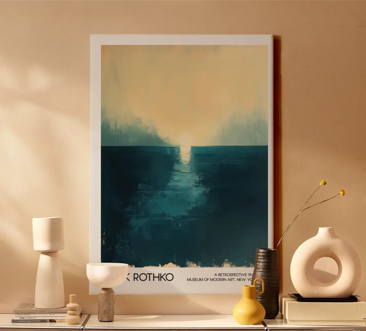 Mark Rothko Abstract Seascape, Abstract Expressionism canvas by Bakara