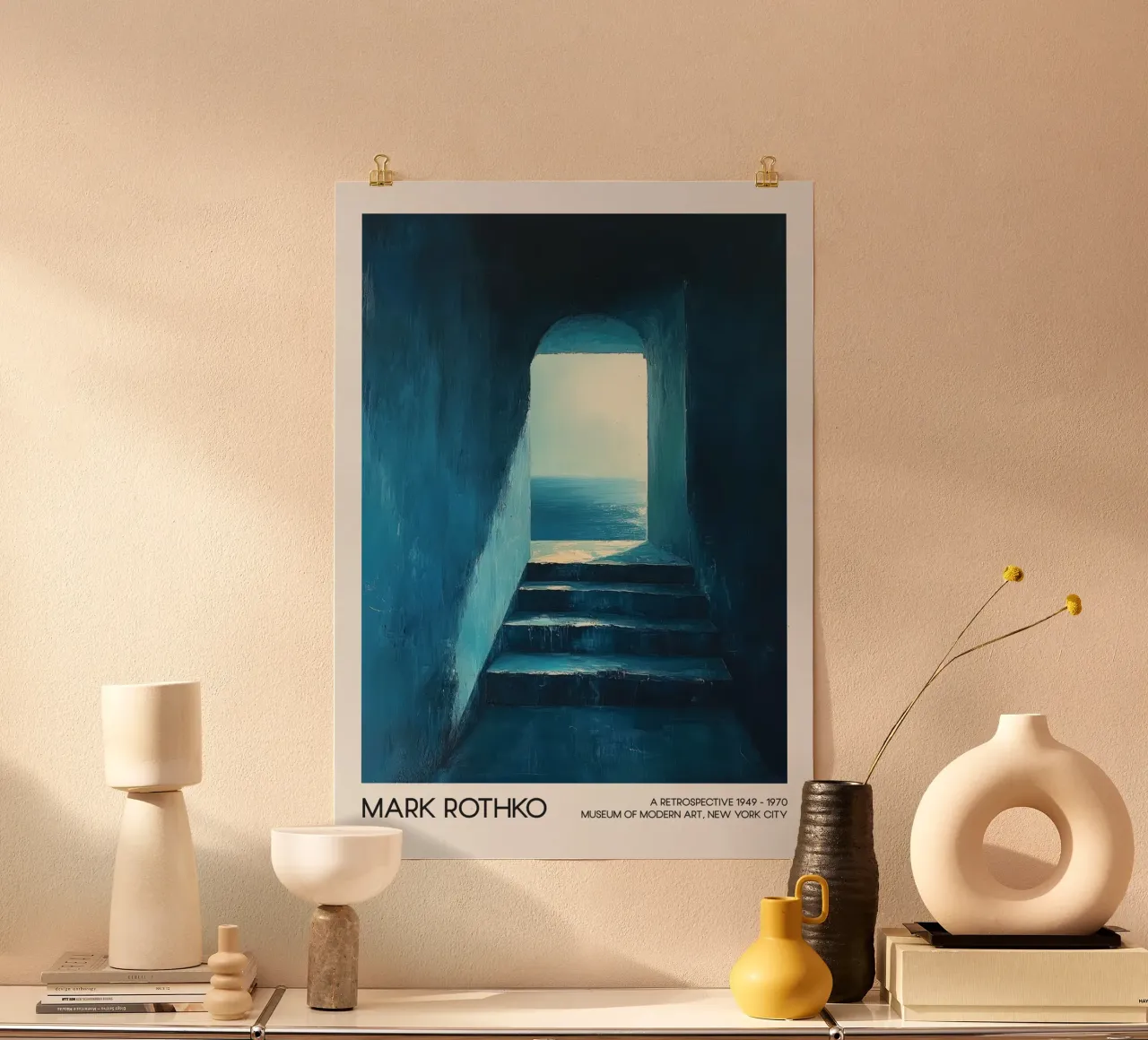 Mark Rothko Coastal View, Abstract Expressionism hahnemühle by Bakara