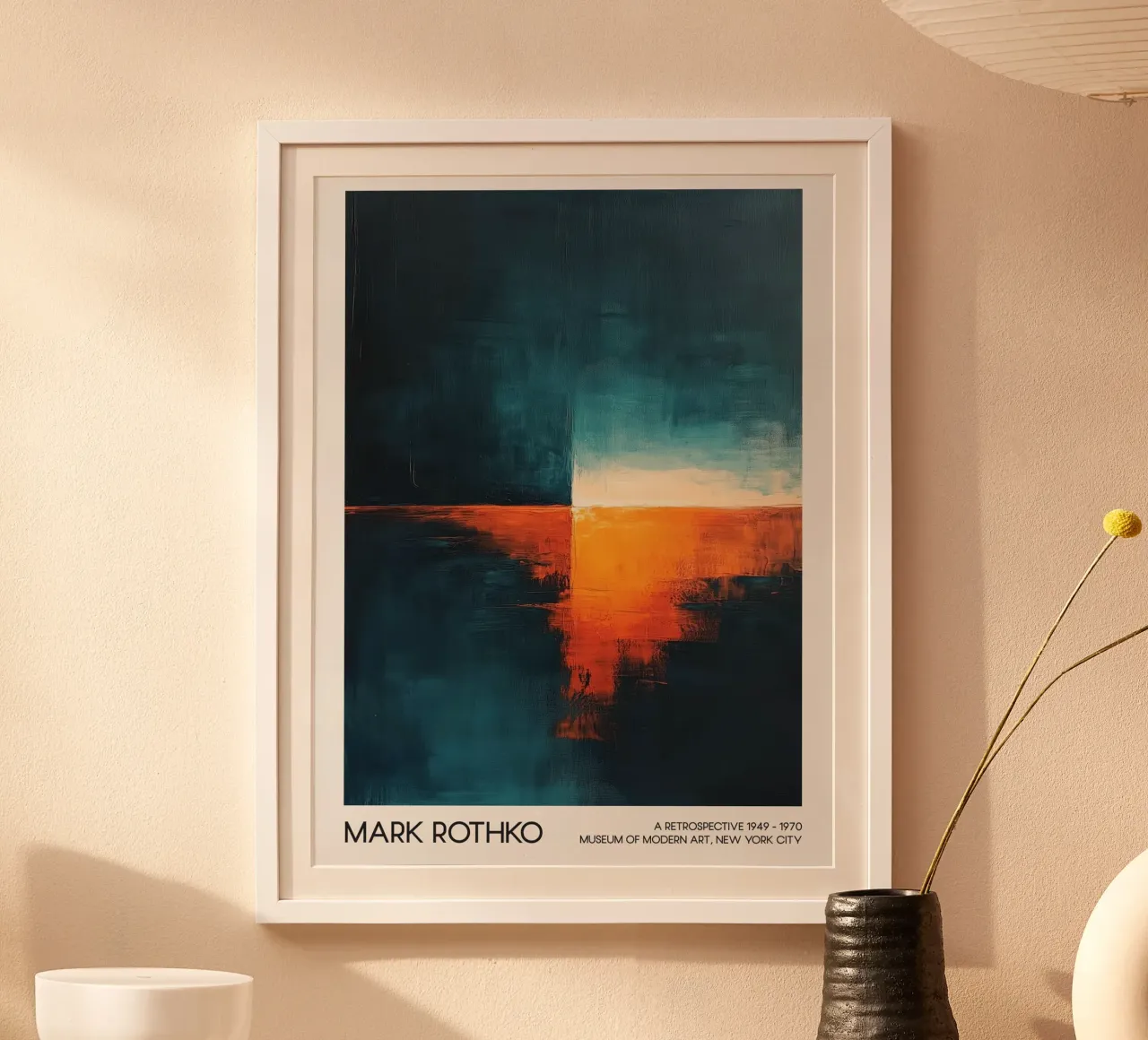 Mark Rothko abstract zeegezicht, abstracte kunst hahnemühle van Bakara