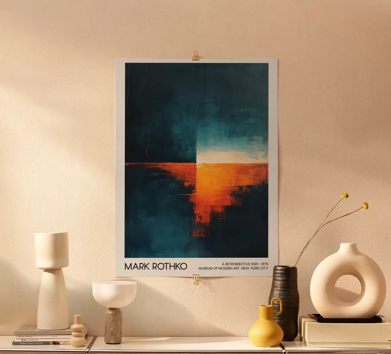 Mark Rothko abstract zeegezicht, abstracte kunst hahnemühle van Bakara