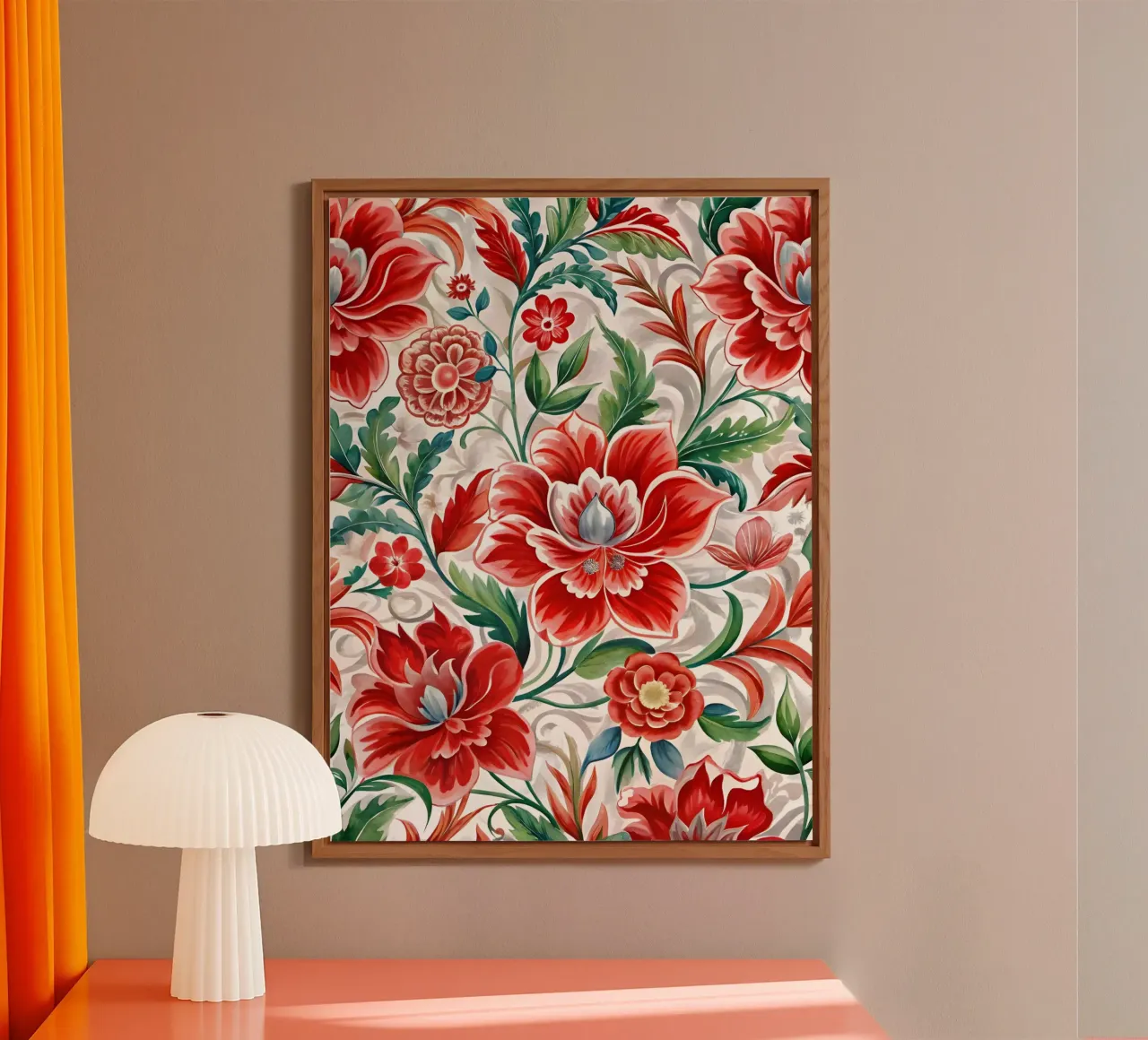 Arazzo floreale alluminio dibond da Artistic-shop