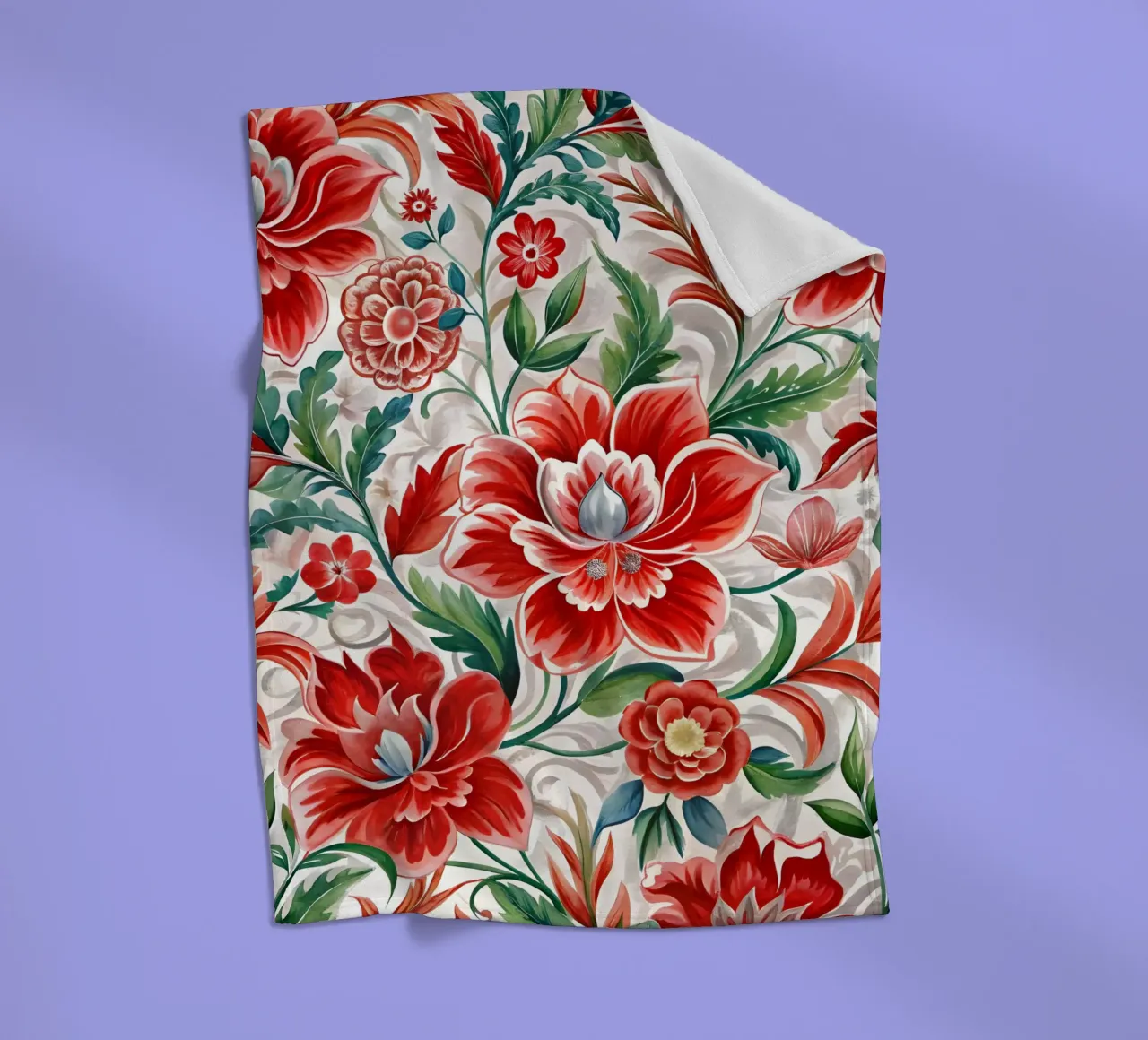 Arazzo floreale coperta in pile da Artistic-shop