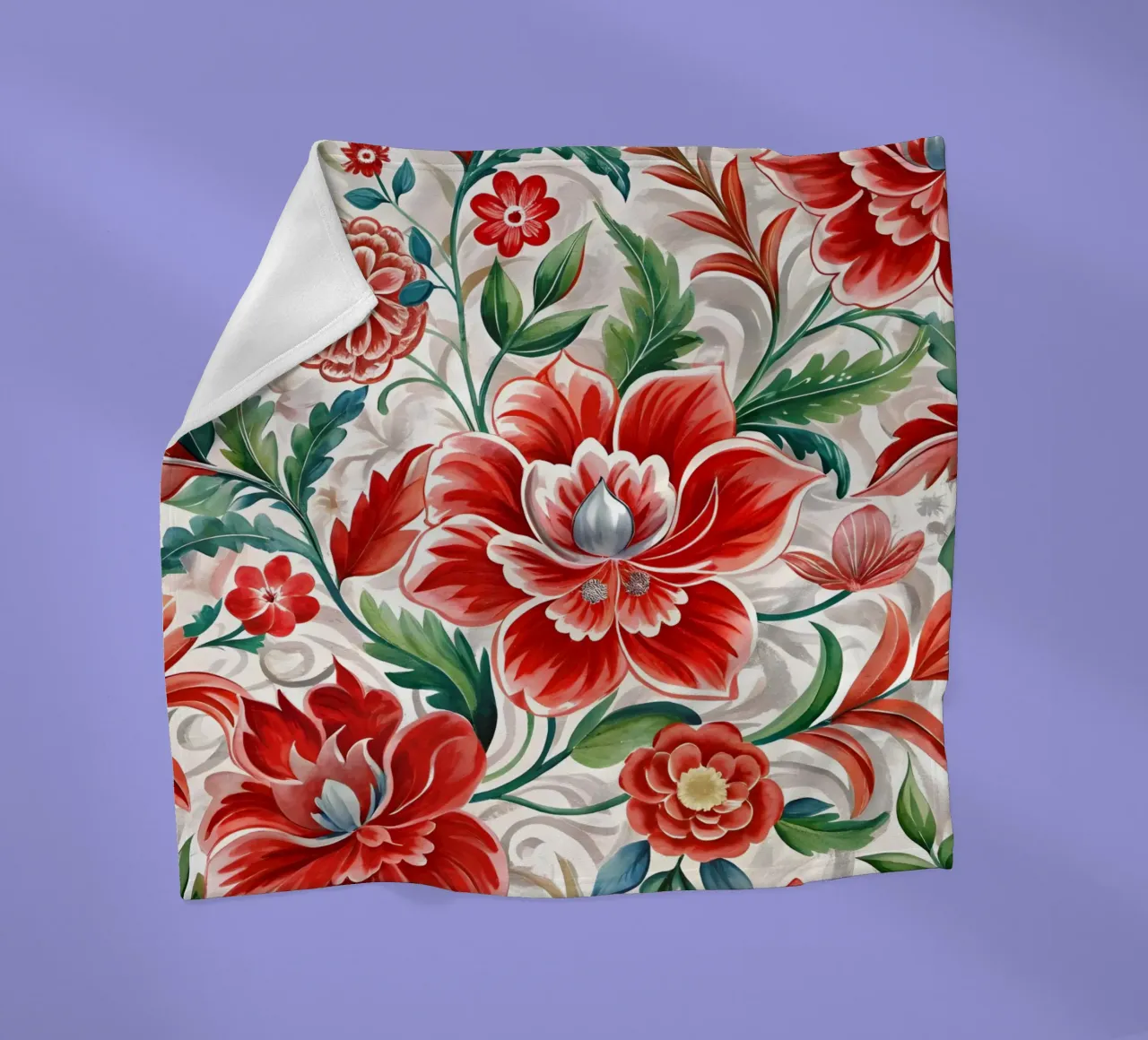 Arazzo floreale coperta in pile da Artistic-shop