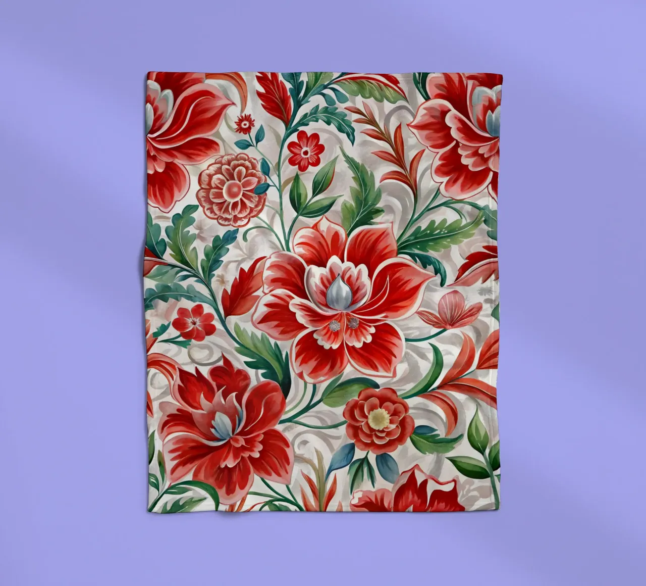 Arazzo floreale coperta in pile da Artistic-shop