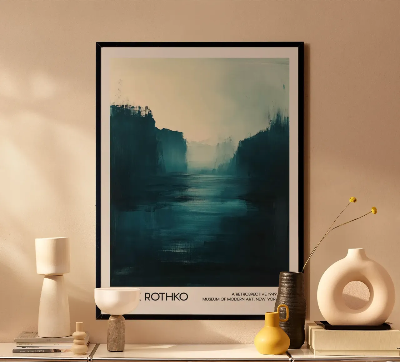 Mark Rothko abstract zeegezicht, abstract expressionisme hahnemühle van Bakara