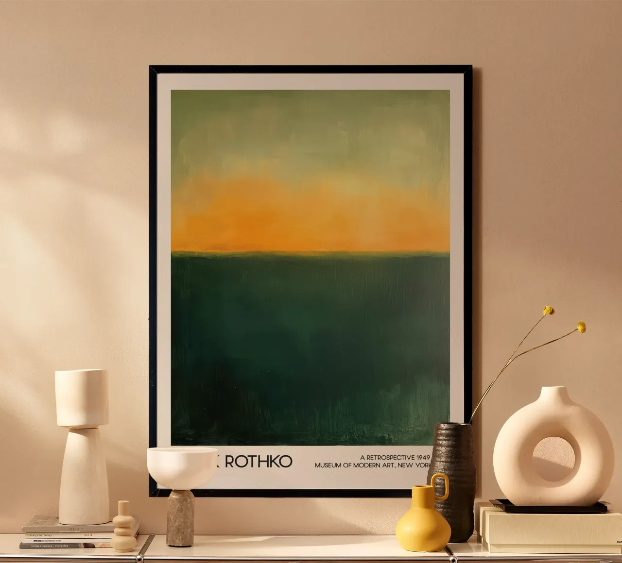 Mark Rothko abstract zeegezicht, abstract expressionisme hahnemühle van Bakara