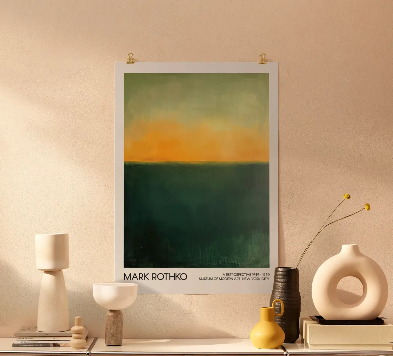 Mark Rothko abstract zeegezicht, abstract expressionisme hahnemühle van Bakara