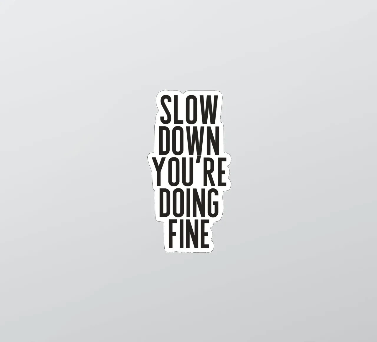 Slow Down sticker by PurePeachStudio