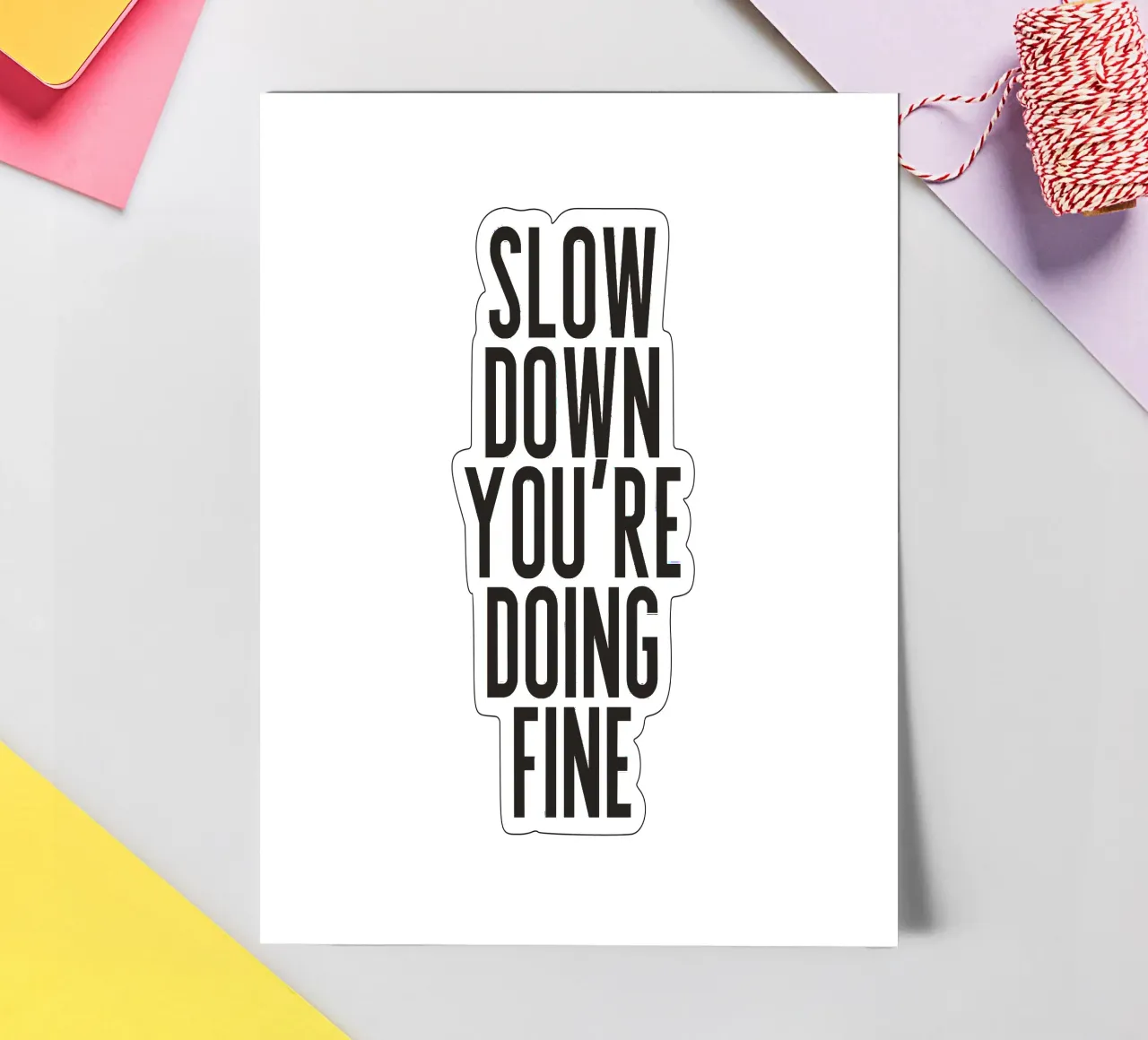 Slow Down sticker sheet by PurePeachStudio