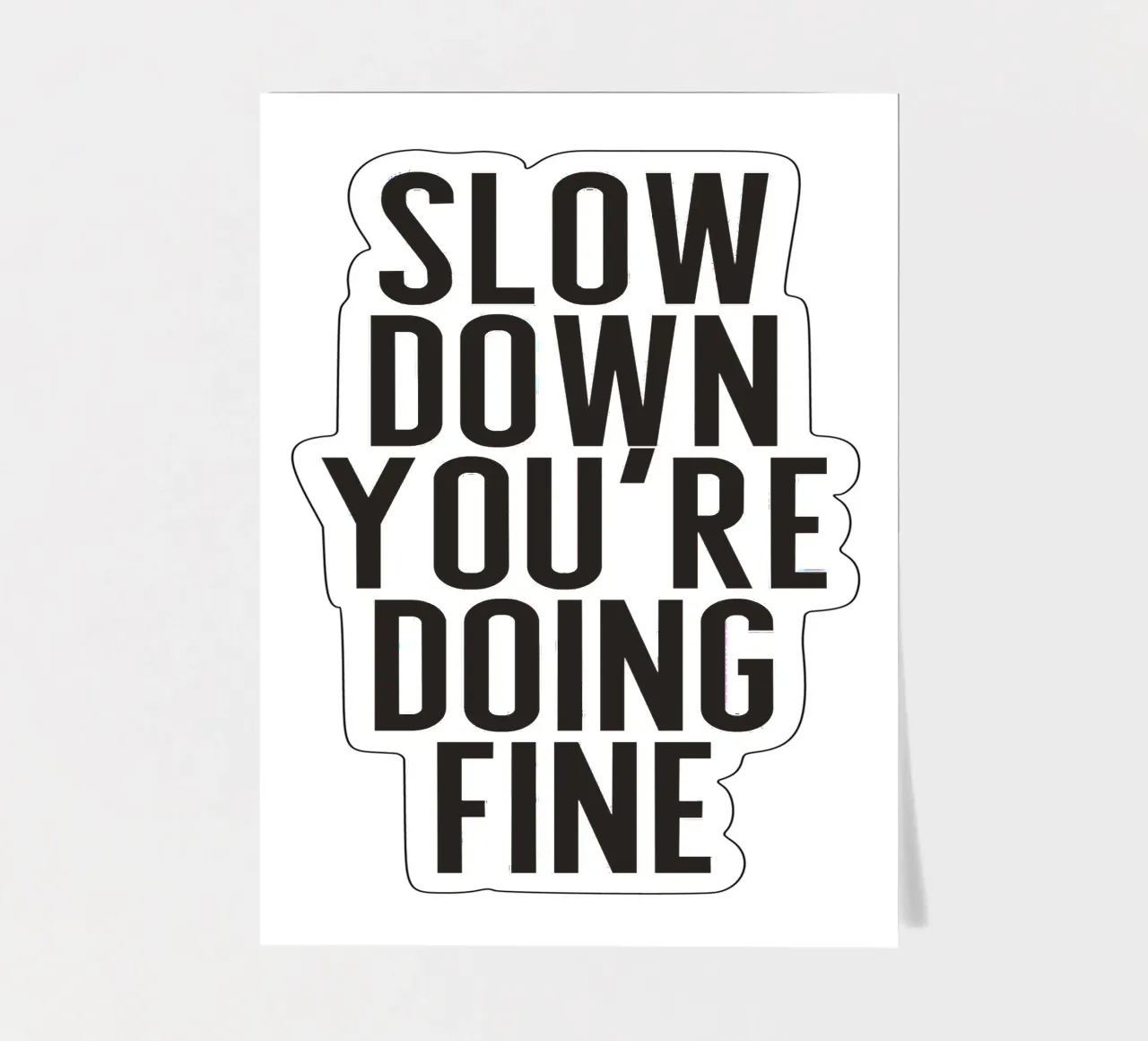 Slow Down sticker sheet by PurePeachStudio