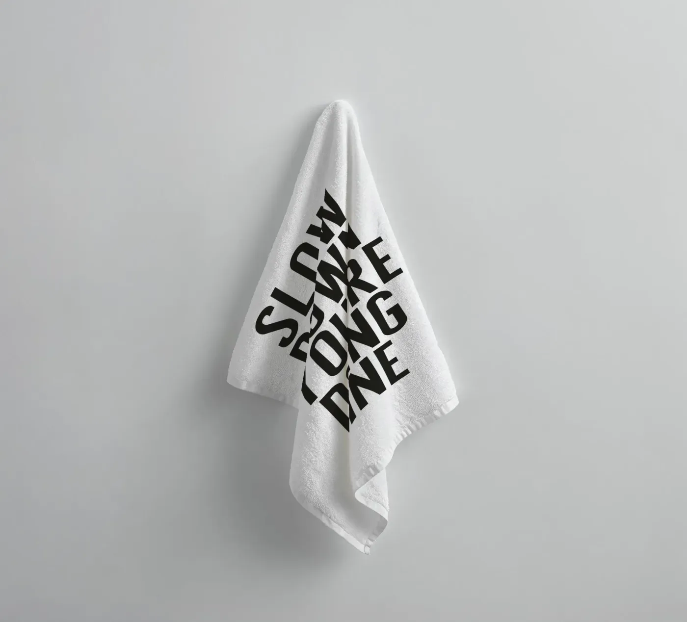 Slow Down towel by PurePeachStudio