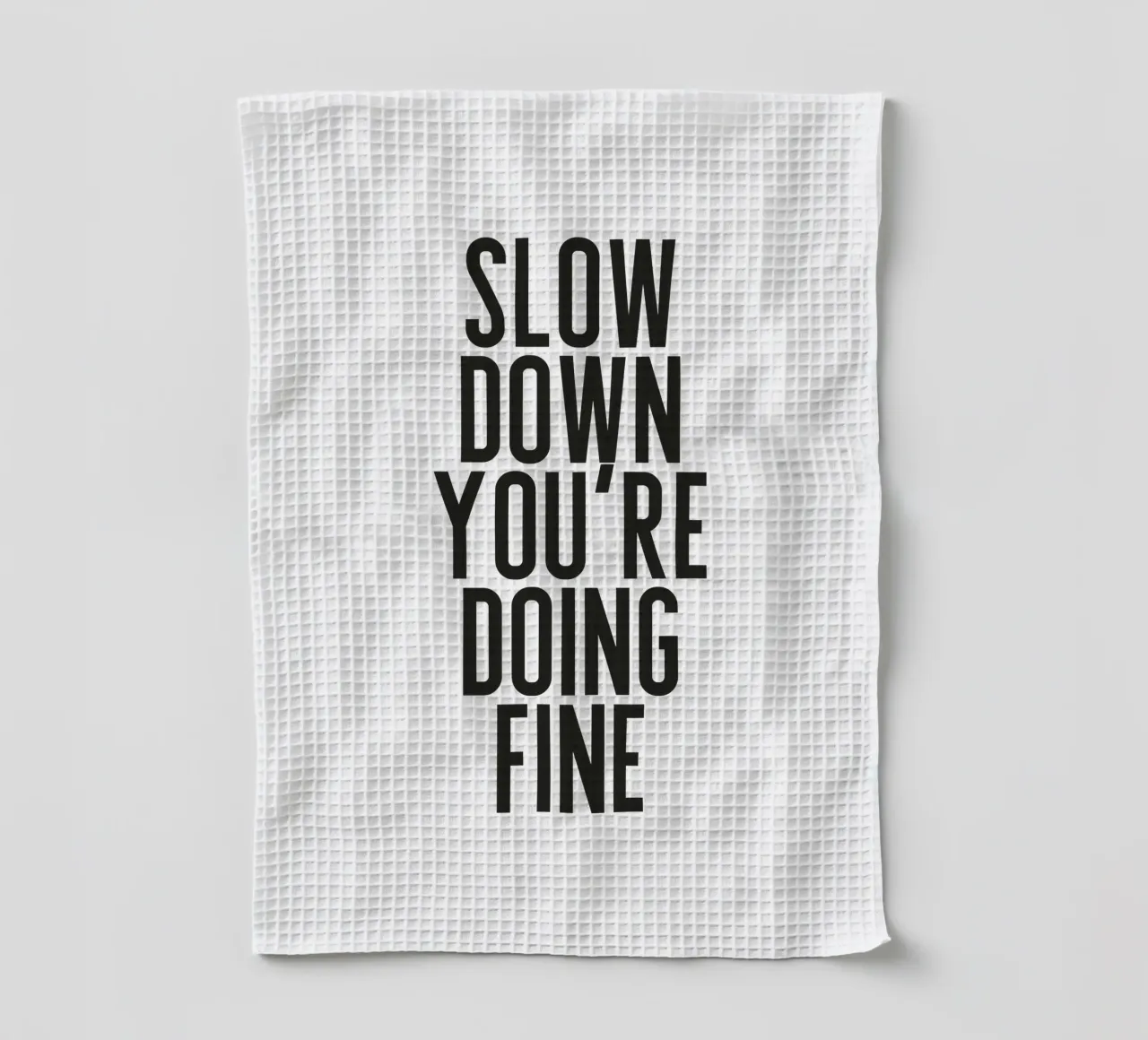 Slow Down canovaccio da cucina da PurePeachStudio