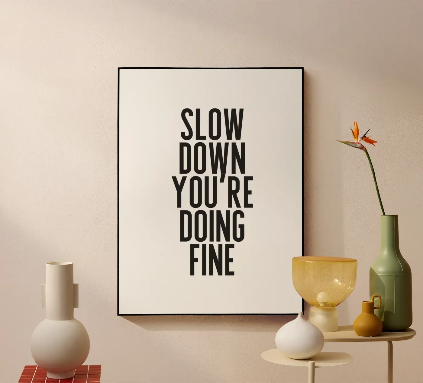 Slow Down plexiglas de PurePeachStudio