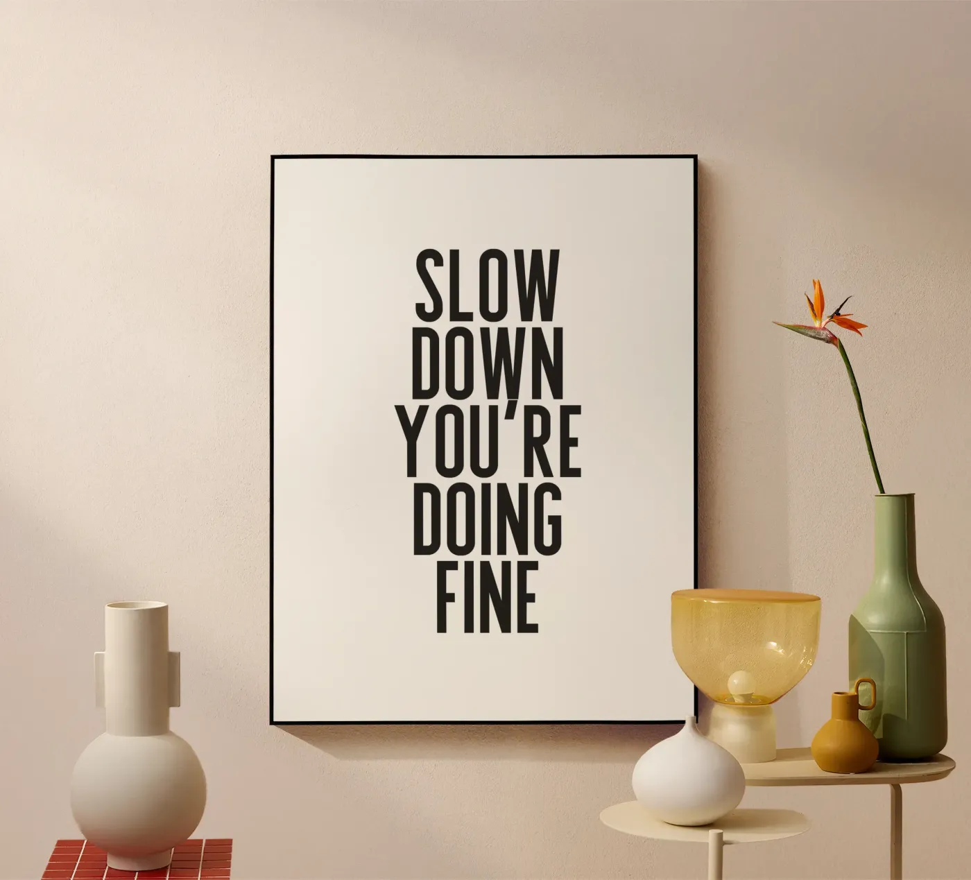 Slow Down plexiglass da PurePeachStudio