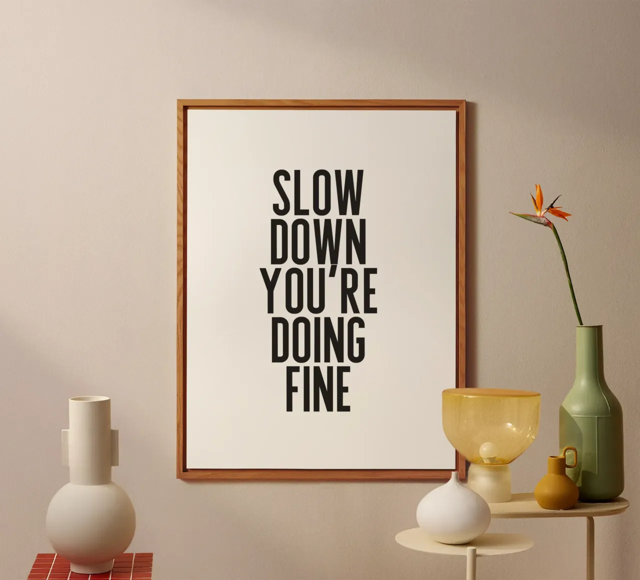 Slow Down alluminio dibond da PurePeachStudio